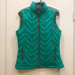Eddie Bauer Kelly Green Down Vest